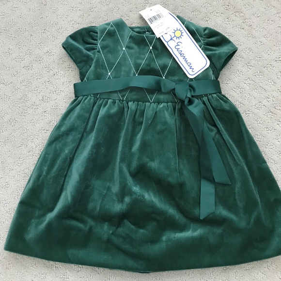 florence eiseman green velvet dress